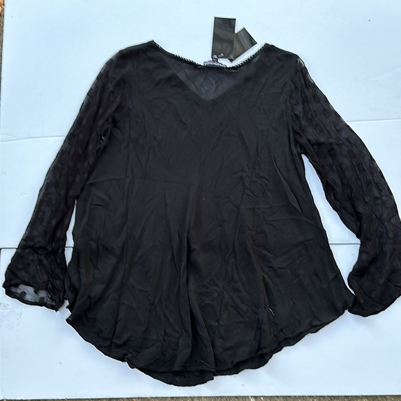 GREATER GOOD Handmade Midnight Butterfly Long Sleeve Tunic in Black - Picture 14 of 16